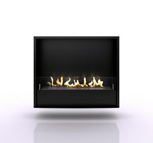 Биокамин в портале Firezo Denver Темный дуб, стандарт