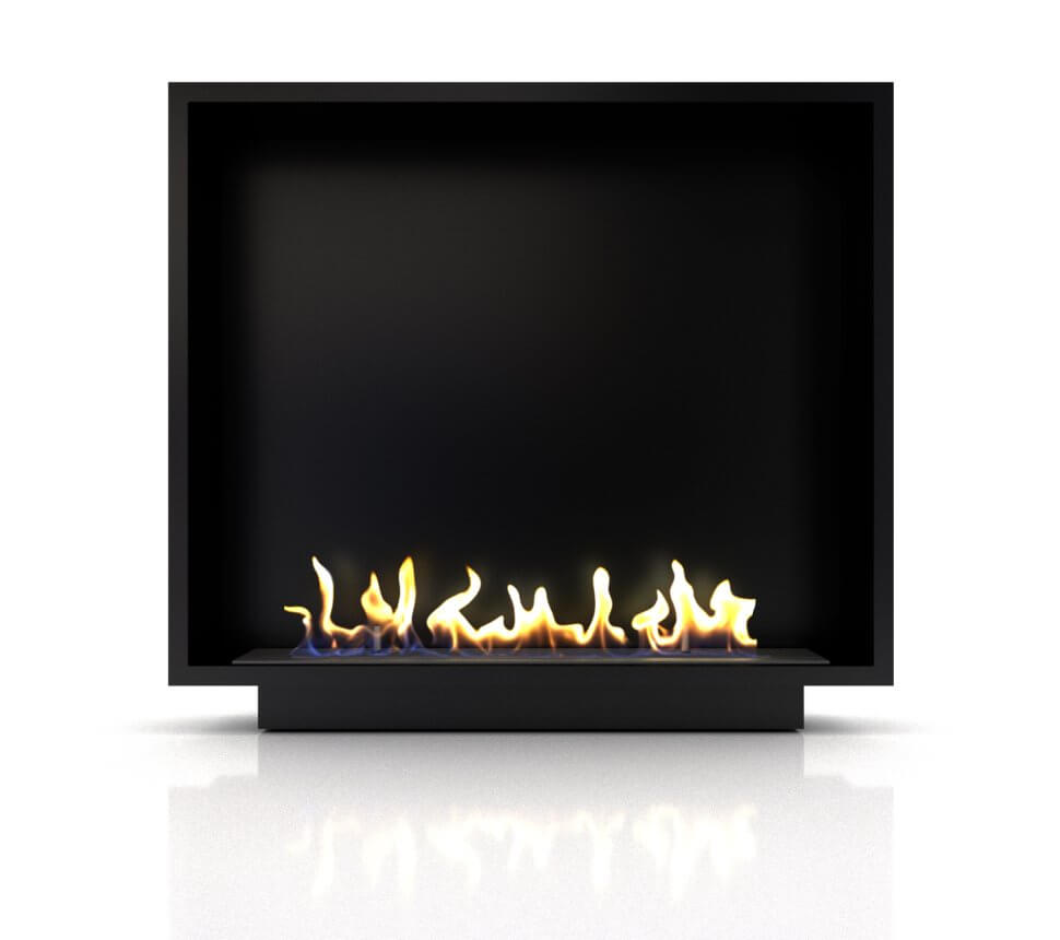 Биокамин в портале Firezo Pierre luxe Сланец белый Слоновая кость с патиной, стандарт
