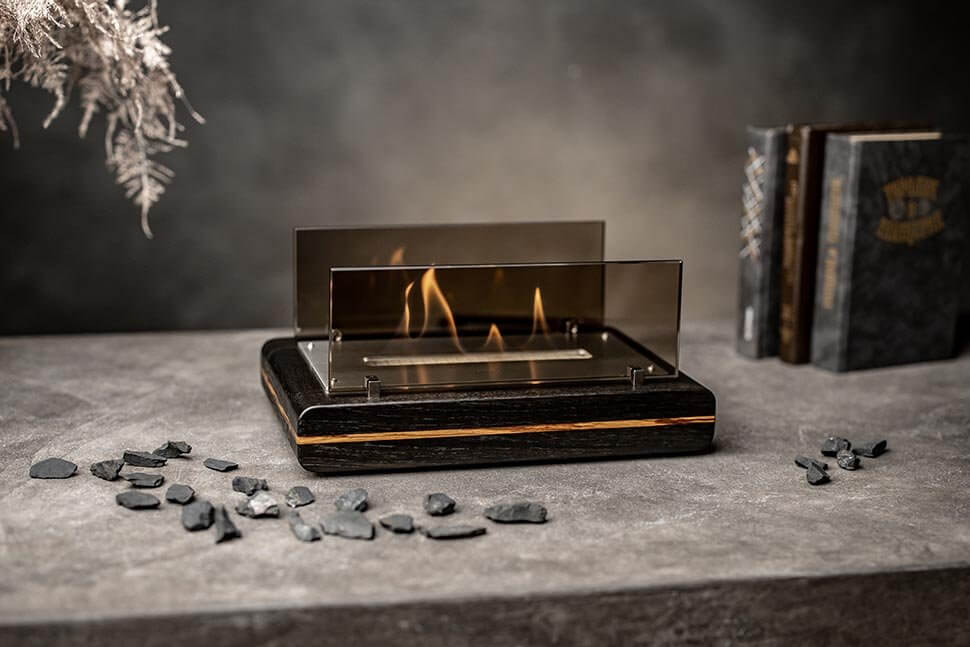 Настольный Биокамин Catterheim LIMITED Blackstrobe Zebrano