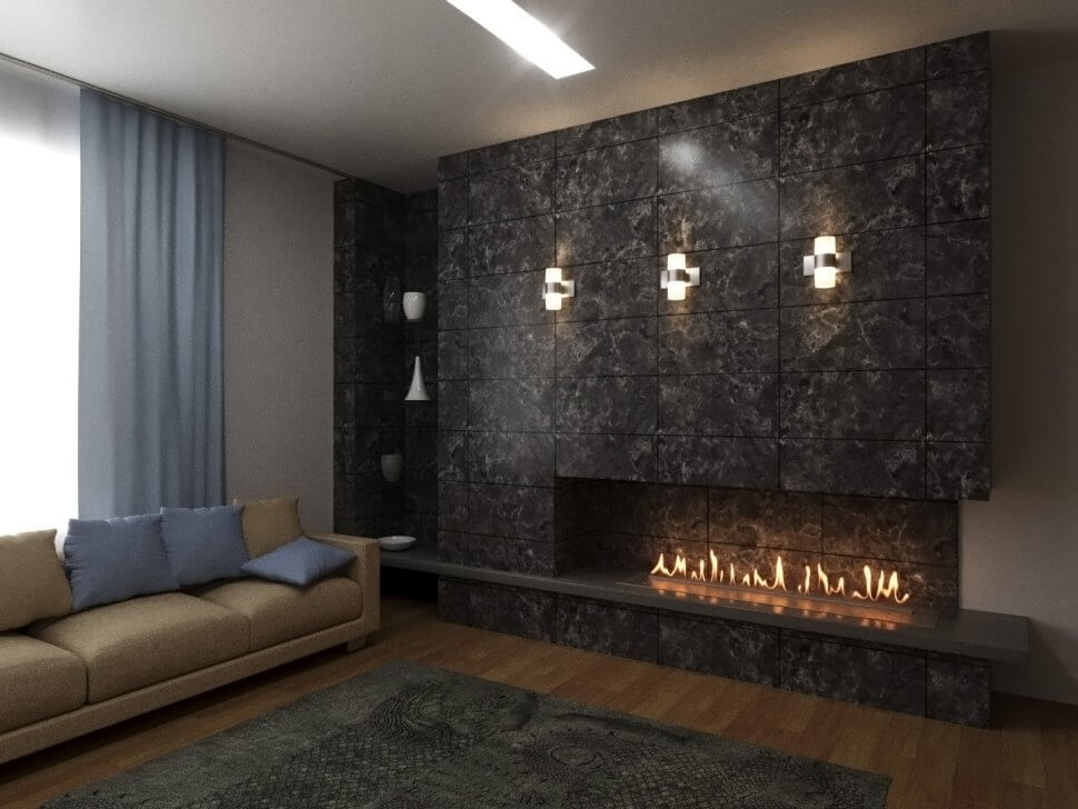 Автоматический биокамин Lux Fire Smart Flame 1800 RC INOX