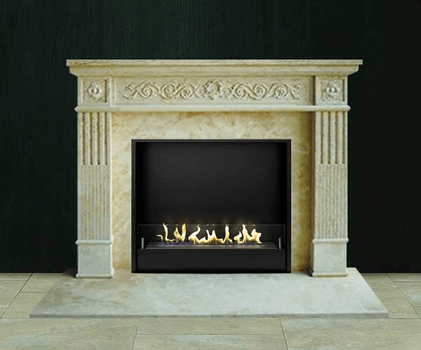 Биокамин в мраморном портале Firezo Marte, стандарт Биокамин в мраморном портале Firezo Marte, стандарт