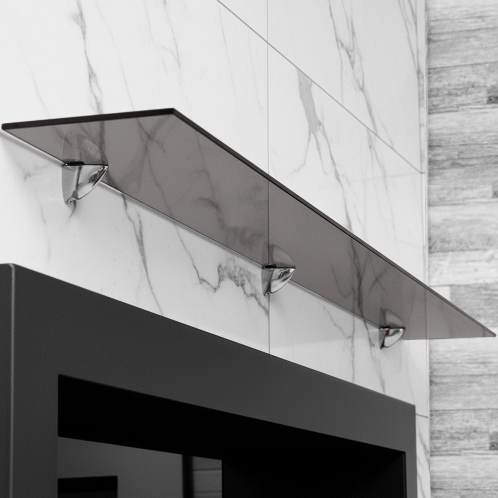 Стеклянная полка для биокамина Bronze 1300